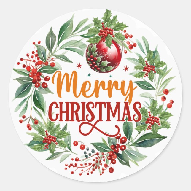 Christmas  Stickers (Front)