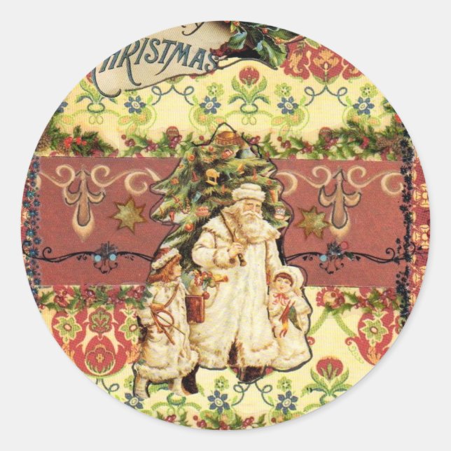 christmas stickers large 3" (Front)