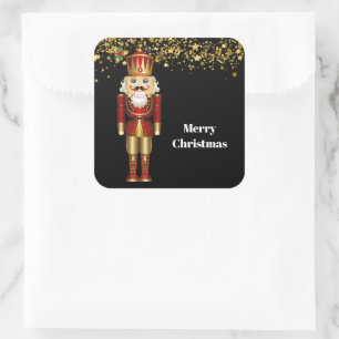 Christmas Stickers-Nutcracker Square Sticker