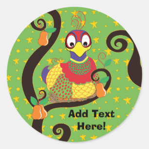 Christmas Stickers. Personalize Classic Round Sticker