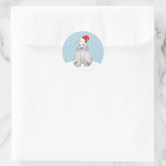 Christmas Stickers Polar Bear (Bag)