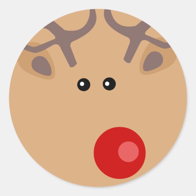 Christmas Stickers Reindeer (Front)