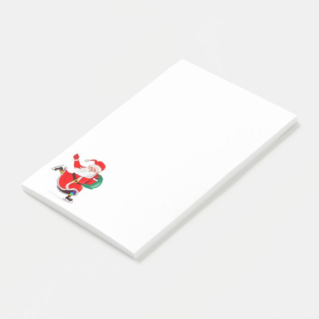 Christmas Sticky Notes Santa with Gifts (Angled)