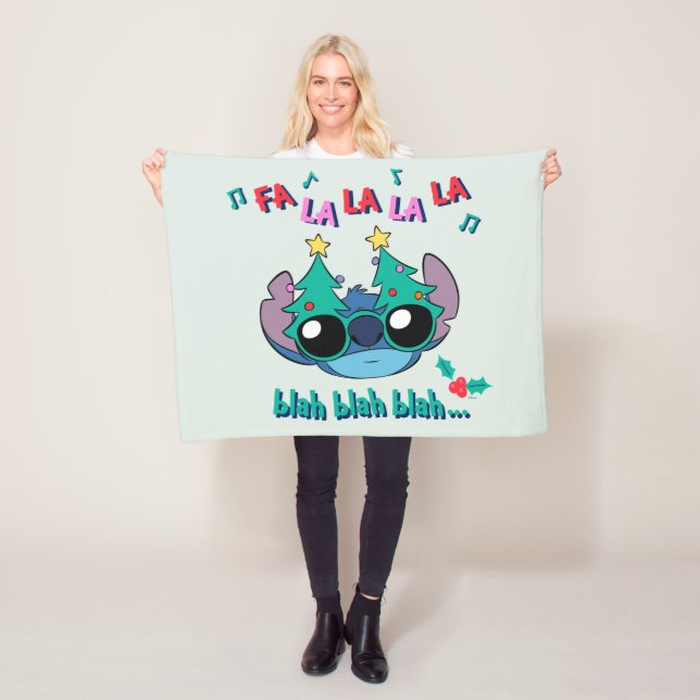Christmas Stitch | Fa La La La La Fleece Blanket (In Situ)