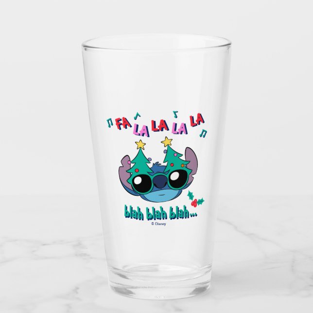 Christmas Stitch | Fa La La La La Glass (Front)