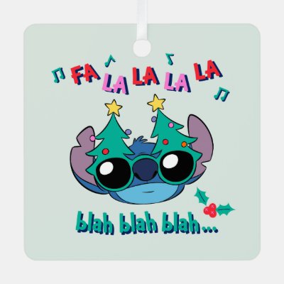 Christmas Stitch | Fa La La La La Metal Ornament