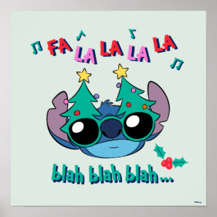 Christmas Stitch Fa La La La La Poster