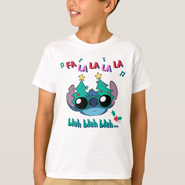 Christmas Stitch | Fa La La La La T-Shirt (Front)