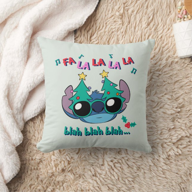 Christmas Stitch | Fa La La La La Throw Pillow (Blanket)