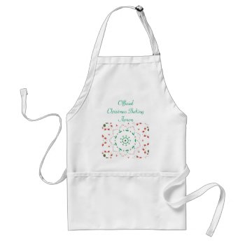 Christmas Stitches Adult Apron by sharpcreations at Zazzle
