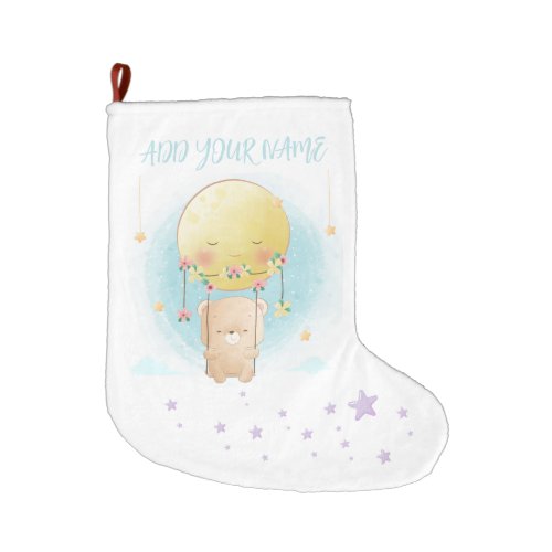 CHRISTMAS STOCKING   BABY BEAR  SUN