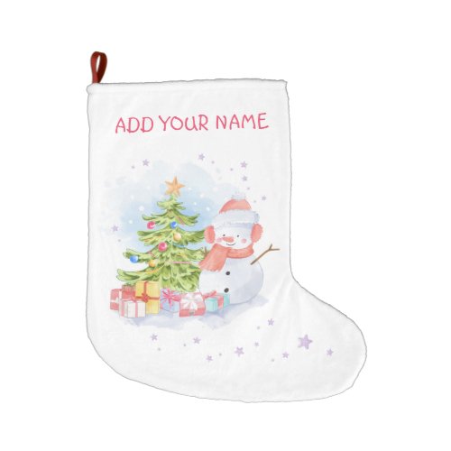 CHRISTMAS STOCKING   BABY SNOWMAN