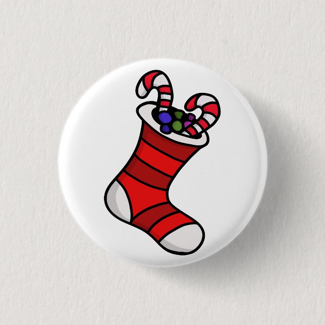 Christmas stocking button (Front)