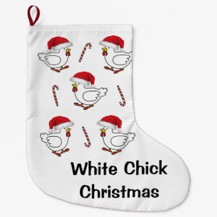 Christmas Stocking, Chickens Large Christmas Stocking