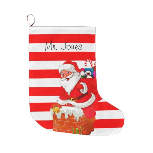 Christmas Stocking Christmas Santa Large Christmas Stocking