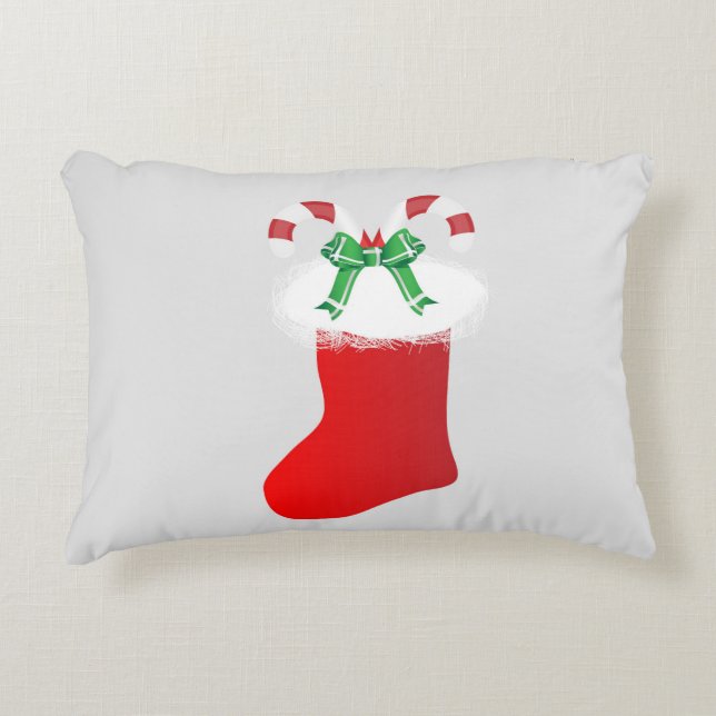 Christmas stocking christmas stocking with candy decorative pillow (Front)