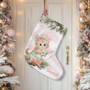 Christmas Stocking Cookies Cat