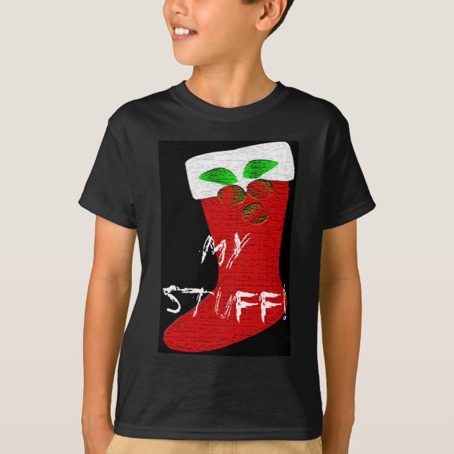 Christmas Stocking Customizable T-Shirt (Front)