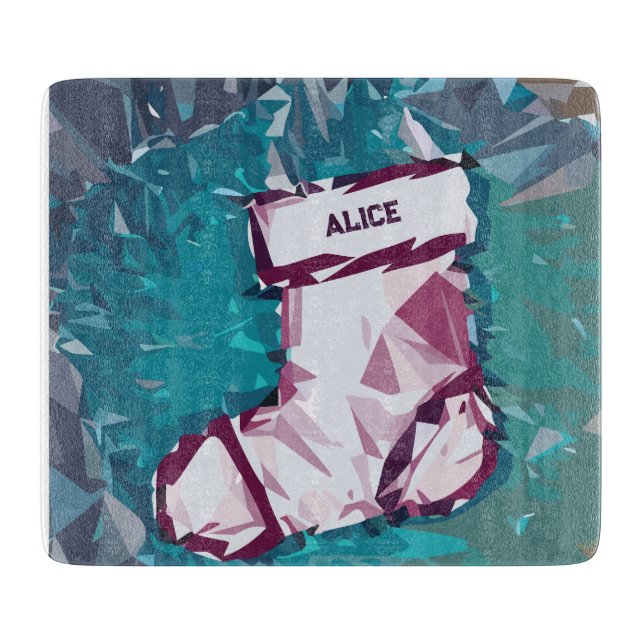 Christmas Stocking Cutting Board (Front)