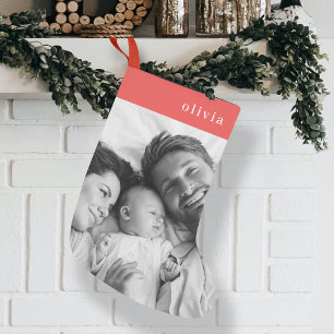 Christmas Stocking   Family Modern Stylish Photo