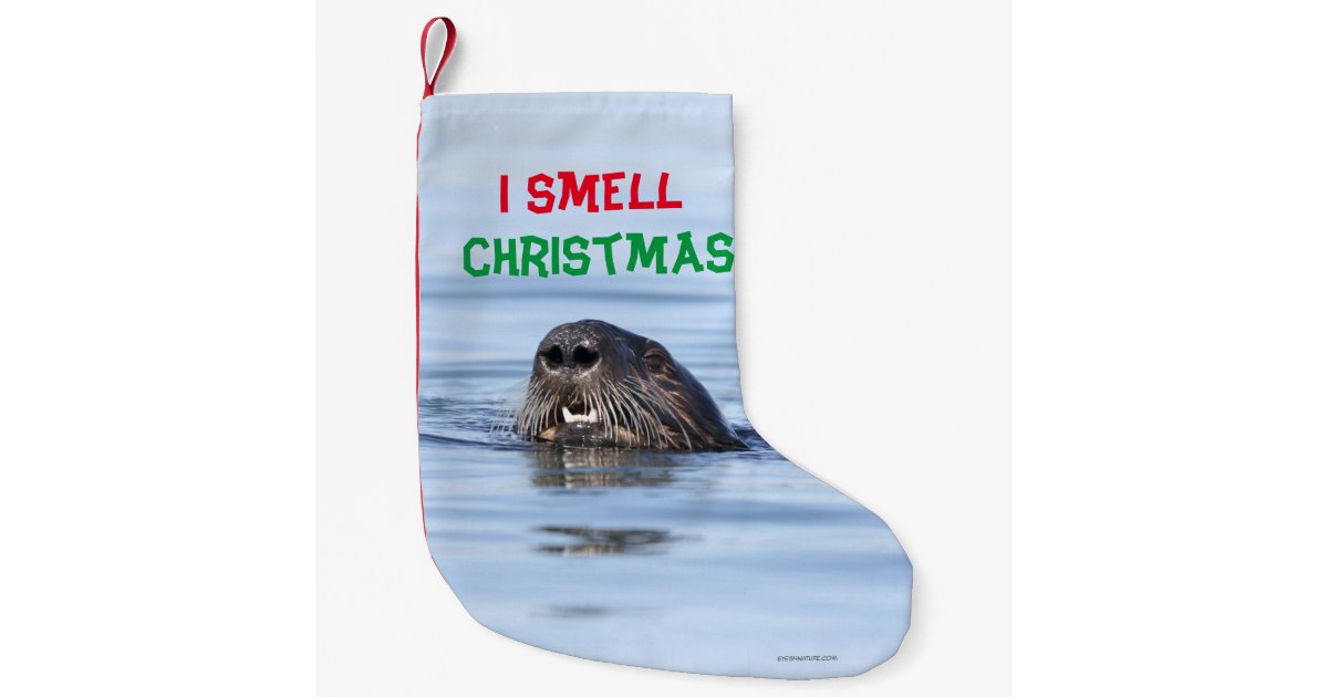 Otter christmas stocking