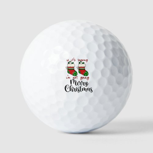 Christmas Stocking for golfer Golf Balls