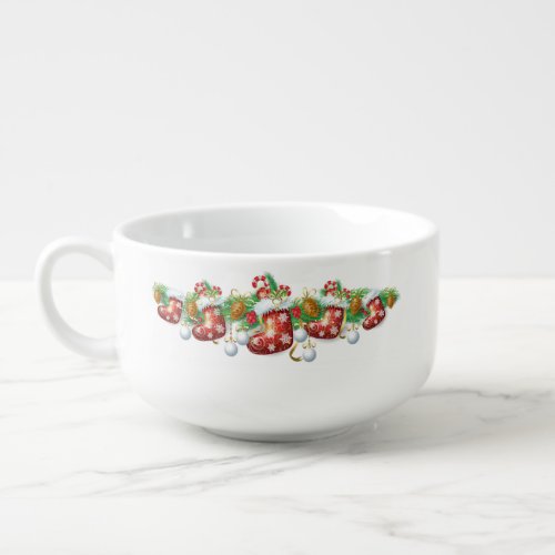 Christmas Stocking Garland Soup Mug