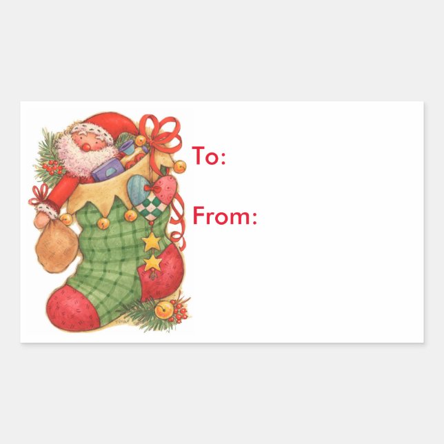 Christmas Stocking - Gift Tags (Front)