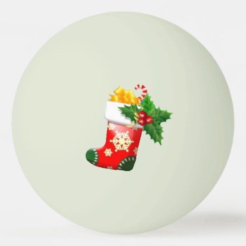 Christmas Stocking Glow In The Dark Ping Pong Ball