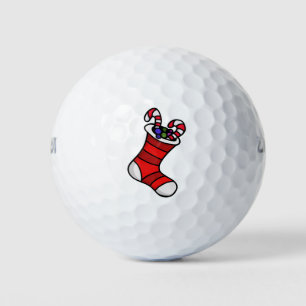 Christmas stocking golf balls