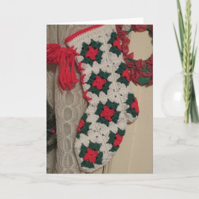 Christmas Stocking Holiday Card (Front)