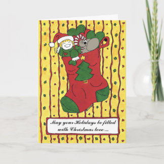 Christmas Stocking Holiday Card