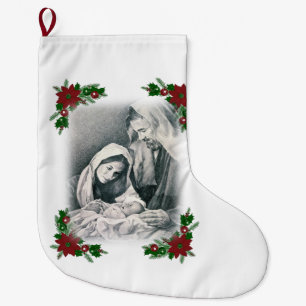 Christmas Stocking, Jesus Christ Large Christmas Stocking