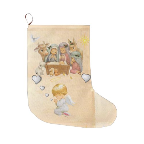 Christmas Stocking Jesus Christ Large Christmas Stocking