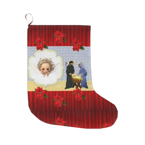 Christmas Stocking Jesus Christ Large Christmas Stocking