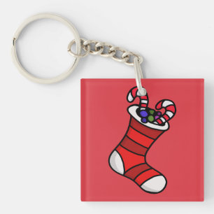 Christmas stocking keychain