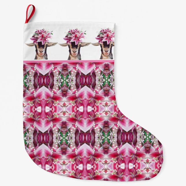 Christmas Stocking - Lilly the Goat (Front)