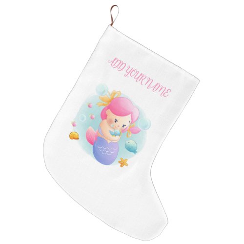 CHRISTMAS STOCKING  LITTLE MERMAID