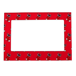 Christmas stocking magnetic frame