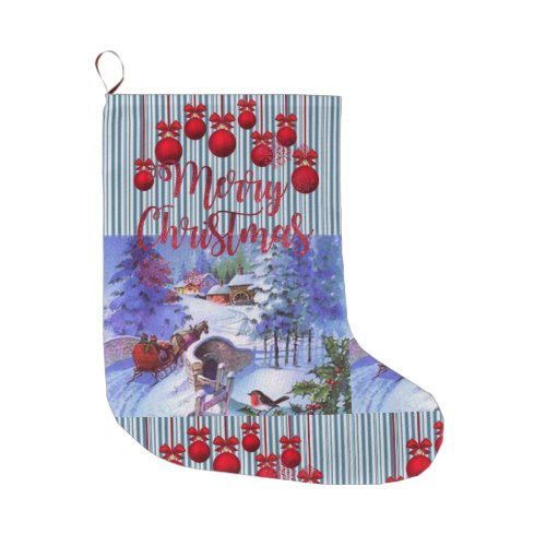 Christmas Stocking Merry Christmas Large Christmas Stocking