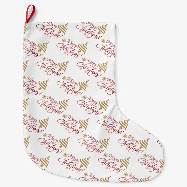 Christmas Stocking/Merry Christmas Large Christmas Stocking (Front)