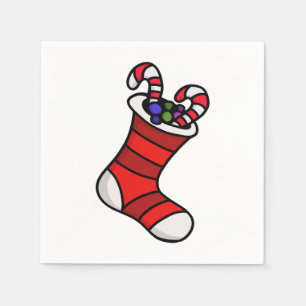 Christmas stocking napkins