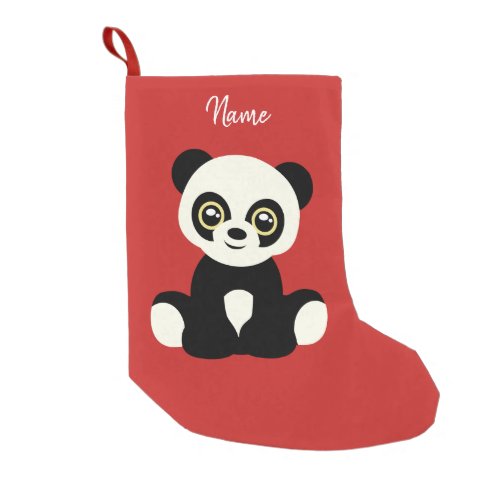 Christmas Stocking Panda Small Christmas Stocking