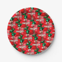Christmas Stocking Paper Plates