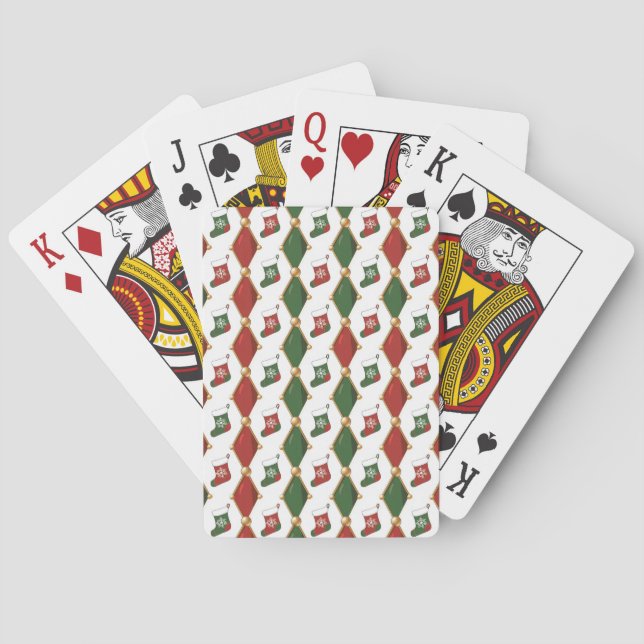 Christmas Stocking  Poker Cards (Back)