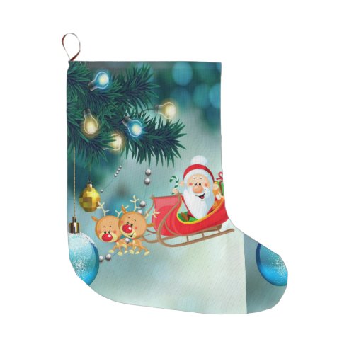 Christmas Stocking Santa Large Christmas Stocking