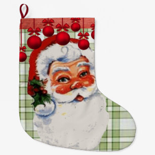 Christmas Stocking, Santa Large Christmas Stocking