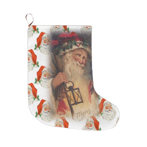 Christmas Stocking Santa Large Christmas Stocking