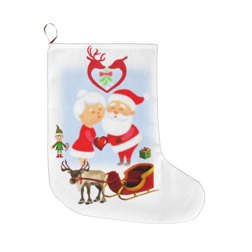 Christmas Stocking Santa Large Christmas Stocking