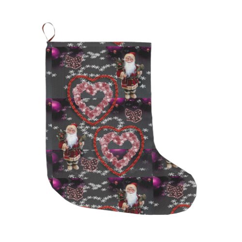 Christmas Stocking Santa Large Christmas Stocking